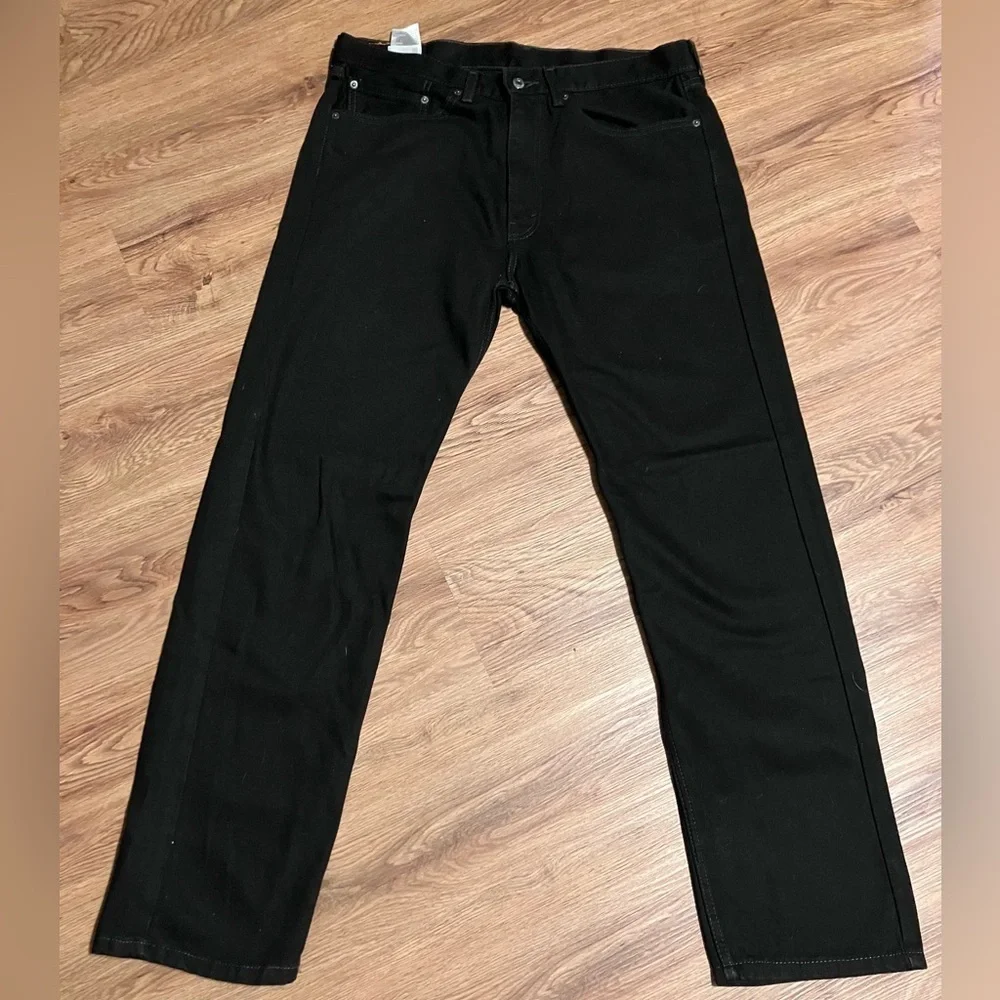 Levi's 505 Men's Straight Black Jeans